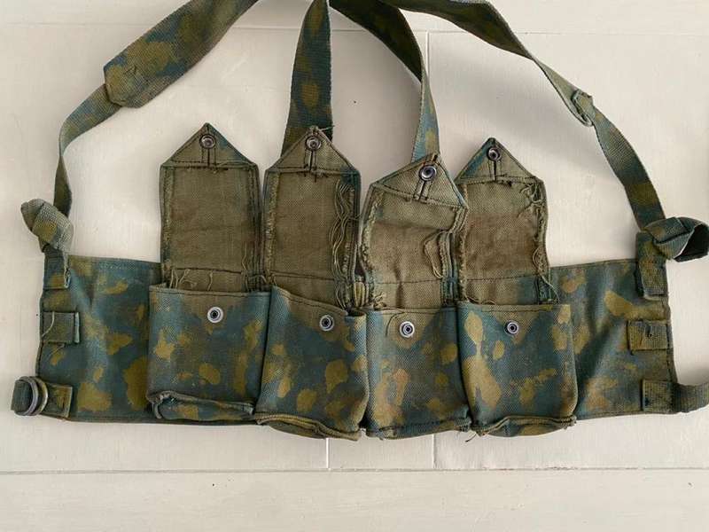 RHODESIAN FEREDAY & SONS (LABELLED) CHEST WEBBING,HANDPRINTED AND BELONGED TO 724919 WO2 ALLAN BARNE