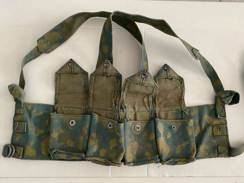 RHODESIAN FEREDAY & SONS (LABELLED) CHEST WEBBING,HANDPRINTED AND BELONGED TO 724919 WO2 ALLAN BARNE