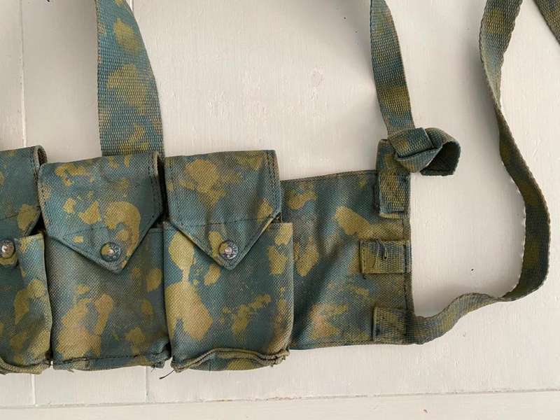 RHODESIAN FEREDAY & SONS (LABELLED) CHEST WEBBING,HANDPRINTED AND BELONGED TO 724919 WO2 ALLAN BARNE