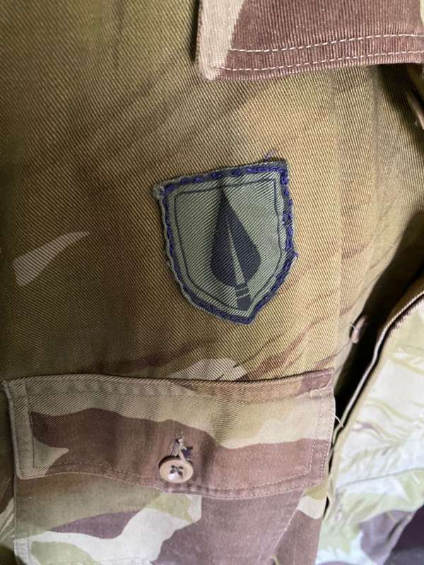 RHODESIAN BRUSHSTROKE DRY SEASON CAMO JACKET-A VERY RARE RHODESIAN EXPERIMENTAL CAMO DONE BETWEEN TH