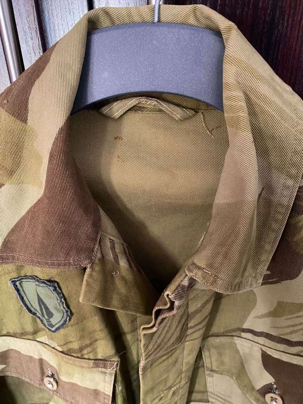 RHODESIAN BRUSHSTROKE DRY SEASON CAMO JACKET-A VERY RARE RHODESIAN EXPERIMENTAL CAMO DONE BETWEEN TH