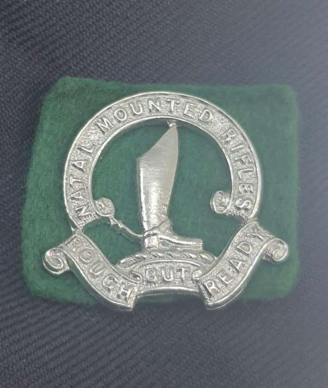 NATAL MOUNTED RIFLES UNIFORM,JACKET A SIZE MEDIUM,MEASURES 55CM ARMPIT TO ARMPIT-GOOD CONDITION,CONS
