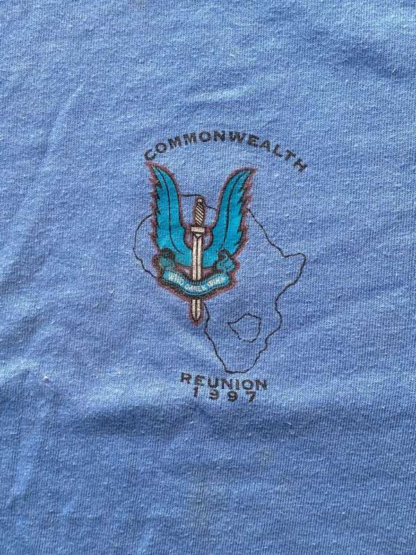 SAS REUNION 1997 T-SHIRT-SIZE EXTRA LARGE-GOOD CONDITION