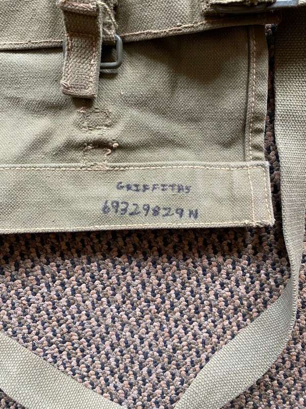 RHODESIAN PATTERN 62 GROUND SHEET COVER,MAKER STAMPED-GOOD AND COMPLETE CONDITION