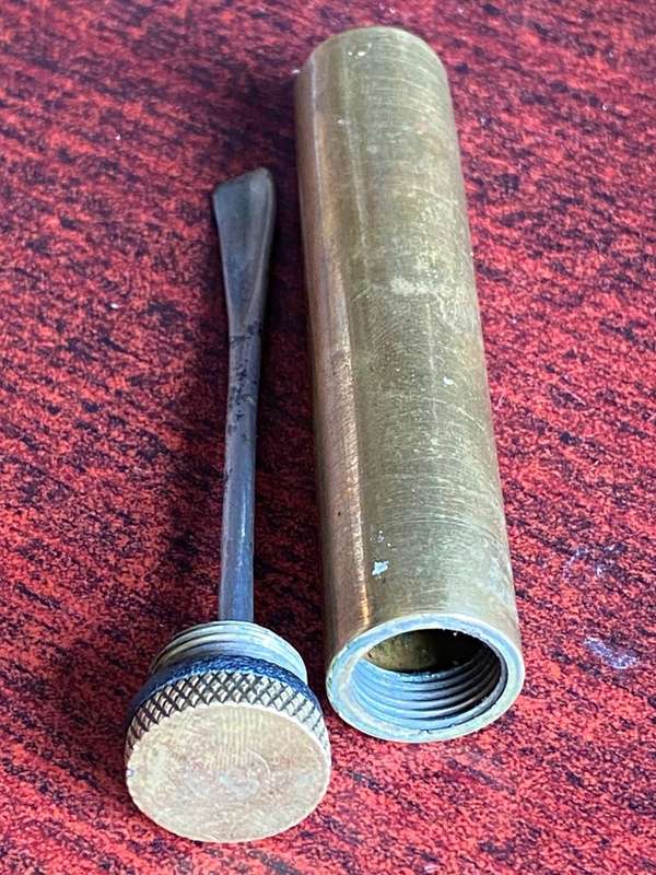 .303 RIFLE-OIL BOTTLE-BRASS-MARKED