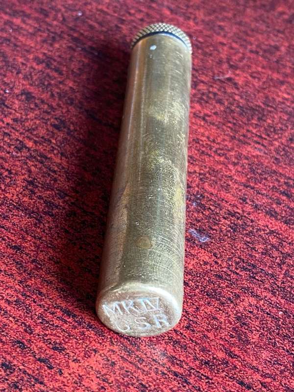 .303 RIFLE-OIL BOTTLE-BRASS-MARKED