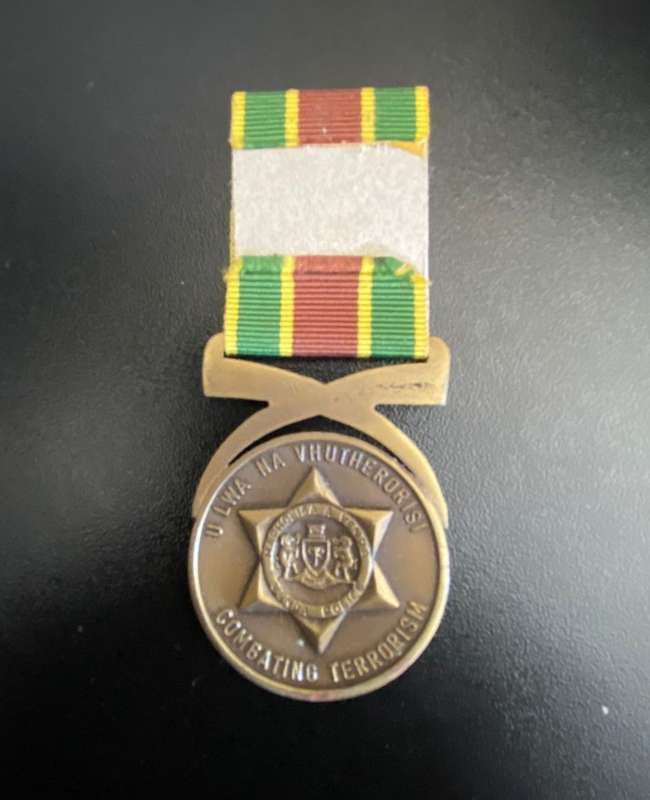 FULL SIZE VENDA POLICE MEDAL FOR COMBATING TERRORISM