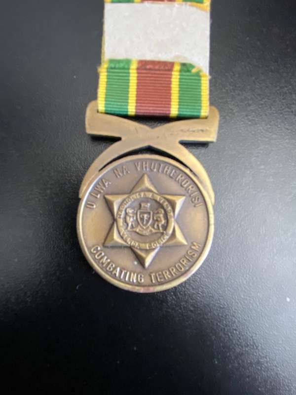 FULL SIZE VENDA POLICE MEDAL FOR COMBATING TERRORISM
