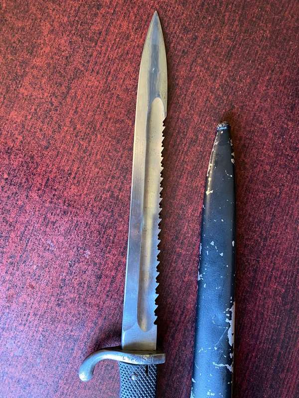 GERMAN KS 98 MADE IN 1912 FOR DEUTSCH SUDWEST AFRICA BY ERFURT-LEATHER GRIPPED AND ERFURT W12 MARKED