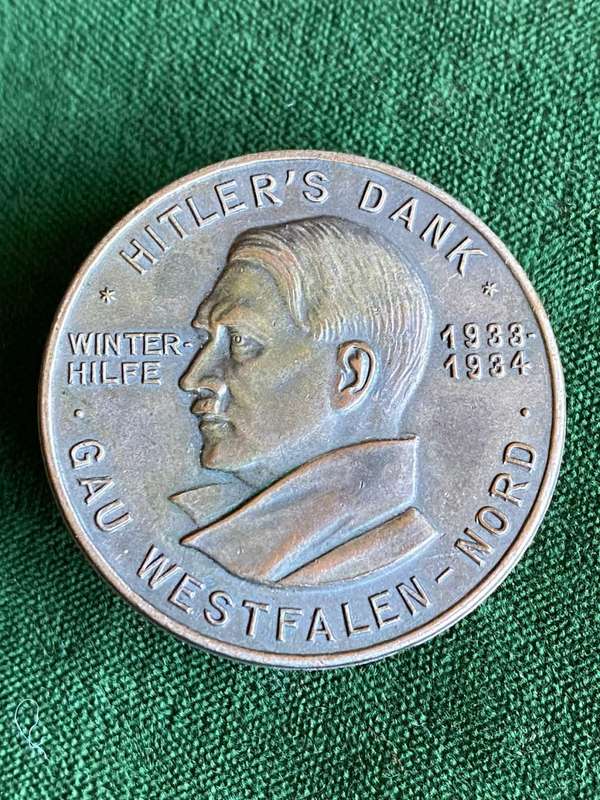 GERMAN TINNY BADGE-STICK PIN INTACT-DIAMETER 30 MM