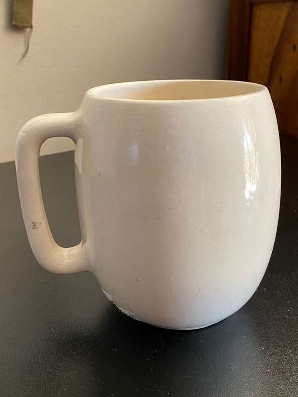 WW2 POW-ITALIAN MUG-HEIGHT 13CM-DIAMETER AT THE TOP 9CM-GOOD CONDITION WITHOUT CHIPS & CRACKS