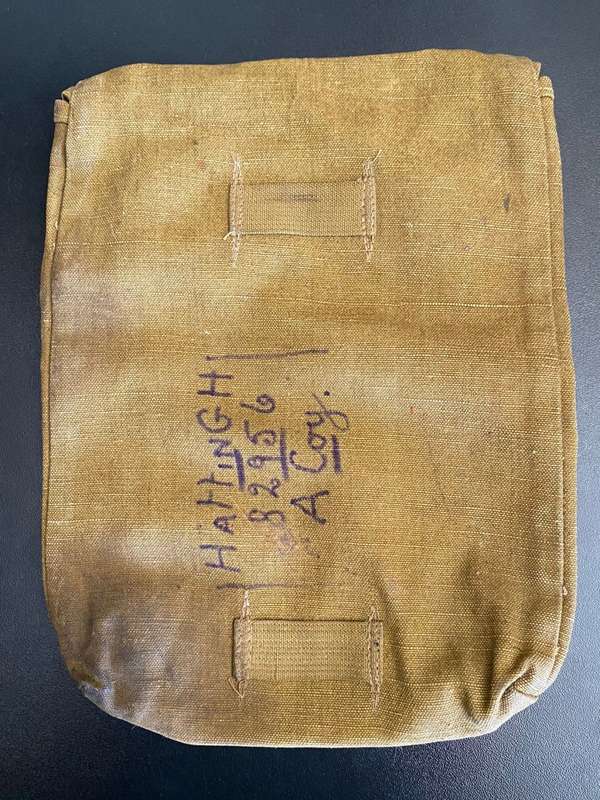 VERY SCARCE AND ORIGINAL GERMAN DAK CAPTURED GAS MASK POUCH