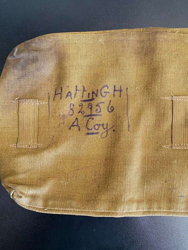 VERY SCARCE AND ORIGINAL GERMAN DAK CAPTURED GAS MASK POUCH