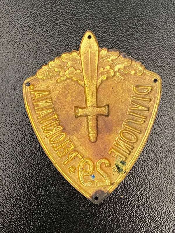 ITALIAN WW2 DIVISION 29 SLEEVE SHIELD