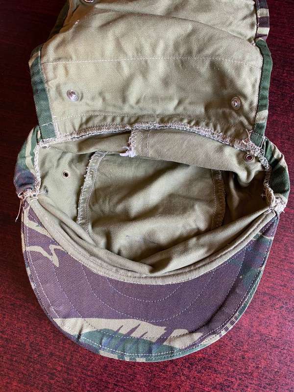 ORIGINAL RHODESIAN CAMO FLAP CAP-SIZE 57-THE CAP IS IN VERY GOOD CONDITION-ALMOST UNWORN