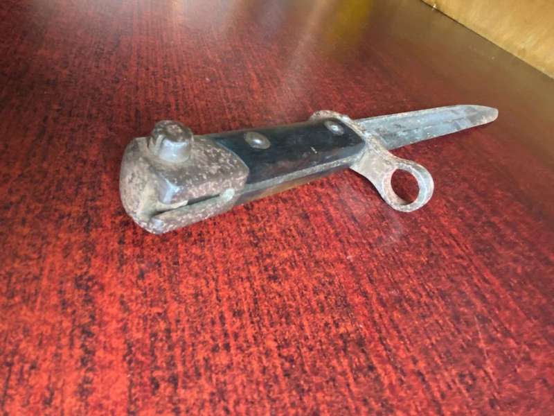 CZECH 1895 BAYONET,A DIRECT CAP OF THE AUSTRIAN 1895-MADE AFTER WW1 IN THE OLD AUSTRIAN ARSENALS-OVE