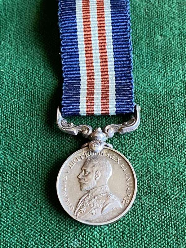 MINIATURE MILITARY MEDAL-AUTHENTIC SILVER MARKED