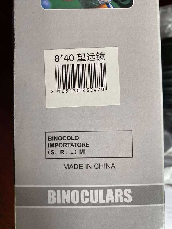 8X40-168M/1000M BINOCULARS MADE IN CHINA-NEW -BOXED-IDEAL FOR BIRD WATCHING
