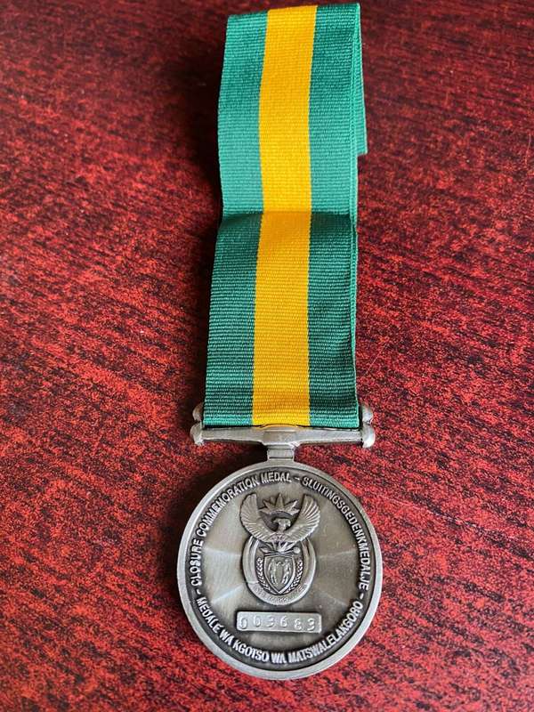 FULL SIZE COMMANDO CLOSURE MEDAL-NUMBERED