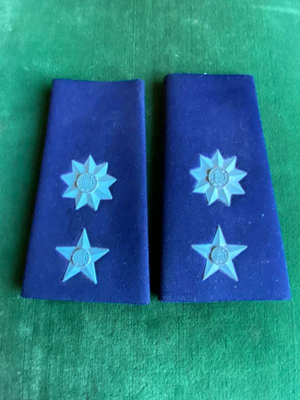 SA AIRFORCE TUPPER BOARDS (PAIR) FOR LIEUTENANT COLONEL-WORN 1996-2002