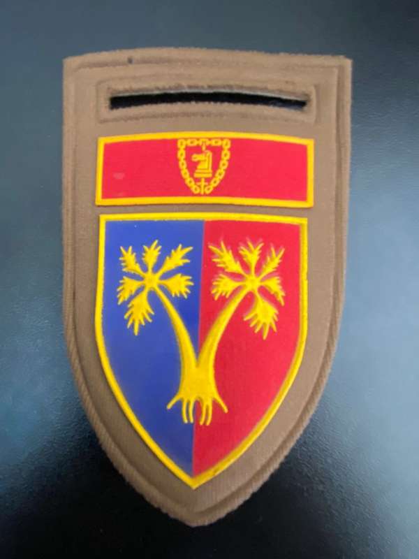 101 WORKSHOP,GROOTFONTEIN,TUPPER FLASH WITH ARMY BATTLE SCHOOL COMMAND BAR-ONE PIN