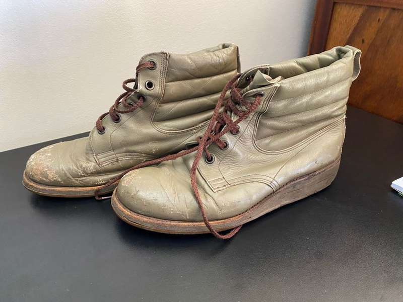 BORDER WAR PERIOD SAAF PILOTS FLYING BOOTS-SIZE 9