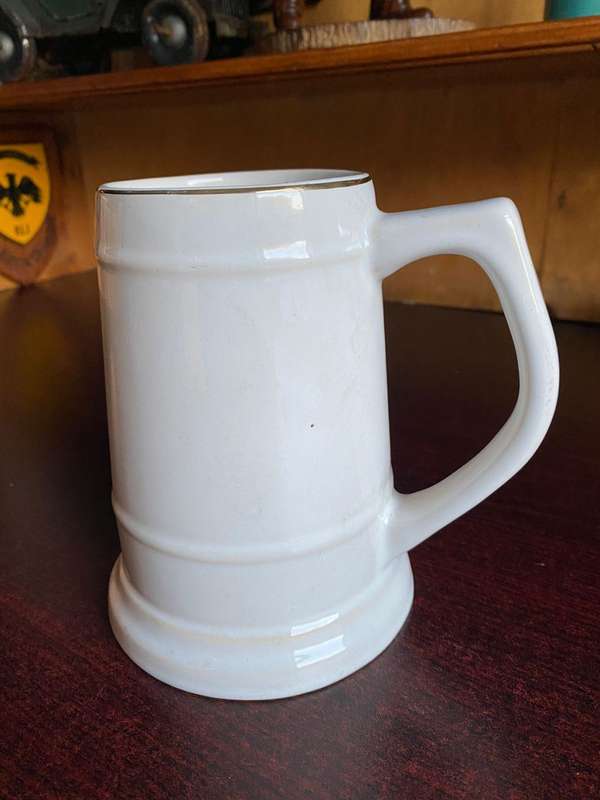 RHODESIA REGIMENT OPERATION REPULSE MUG-WILLSGROVE POTTERY MAKERS MARK-HEIGHT 15 CM-GOOD CONDITION W