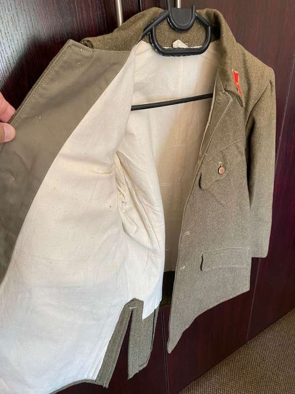 AUTHENTIC JAPANESE WW2 ARMY ,WINTER TUNIC-WORN CHINA AND MANCHURIA-GOOD CONDITION