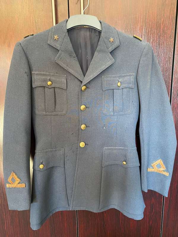 AUTHENTIC ITALIAN WW2 AIRFORCE TUNIC FOR AN OFFICERS-ENGINEER ELECTRICAL BRANCH