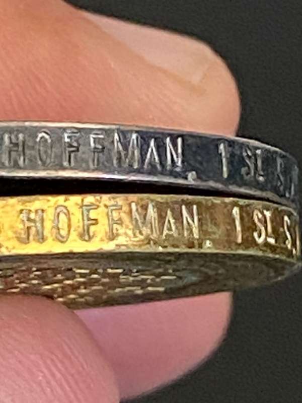 WW1 TRIO AWARDED TO PRIVATE ANDREW FRANK HOFFMAN-6497-1ST REGT. SA INF. (DULLINANS HORSE) 15 PAGES O