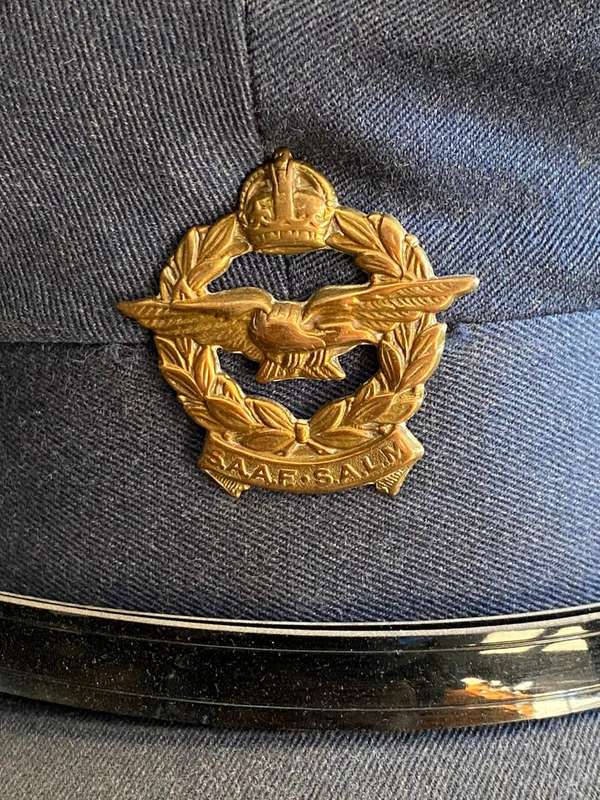 SAAF PEAKED CAP-WORN 1926-1959-STILL GOOD CONDITION