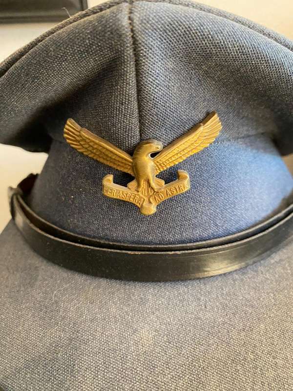SAAF PEAKED CAP-WORN FROM 1959- GOOD CONDITION