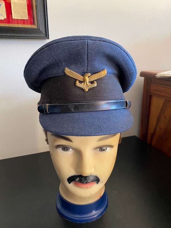 SAAF PEAKED CAP-WORN FROM 1960-GOOD CONDITION