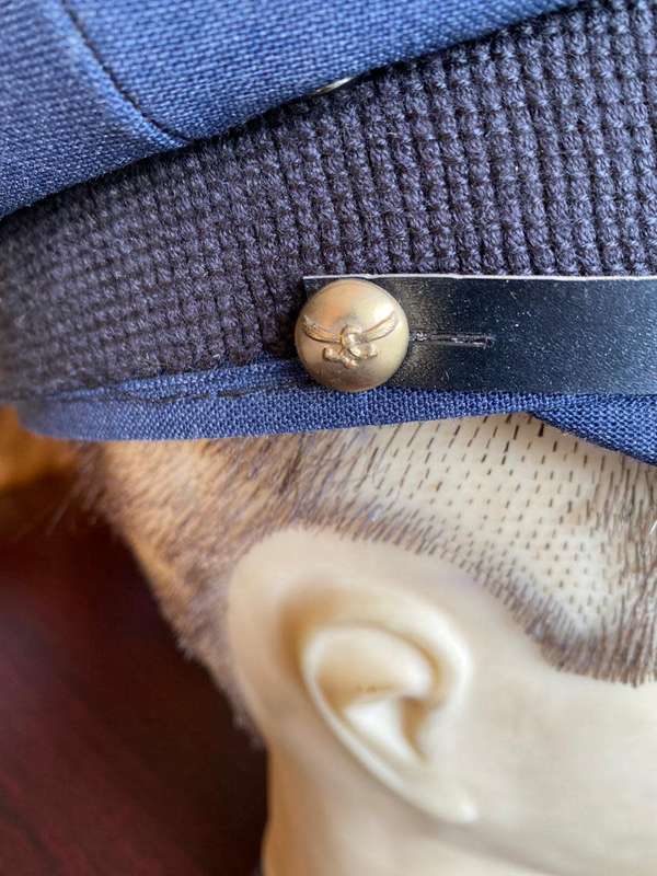 HIGH RANKING SAAF,OFFICERS PEAKED CAP-WORN FROM 1960`S-(BORDER WAR)-GOOD CONDITION