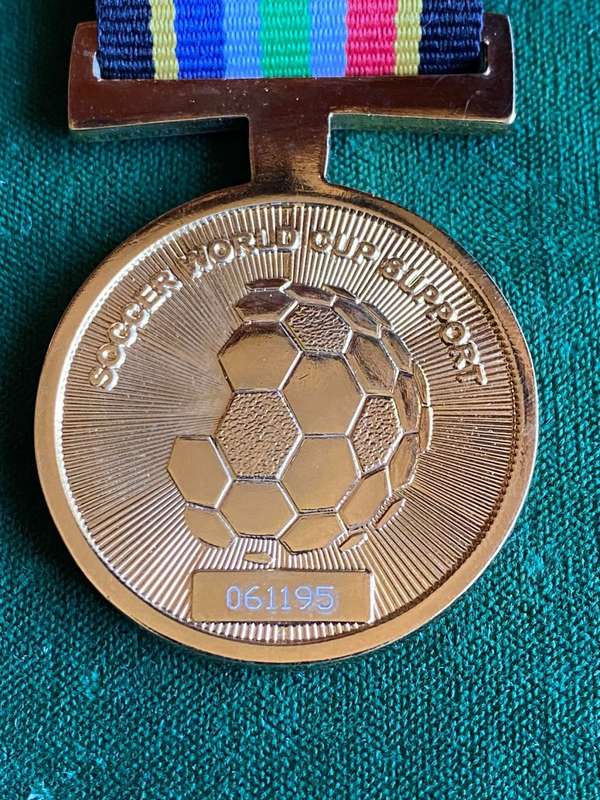 POLICE 2010 SOCCER WORLD CUP MEDAL-NUMBERED