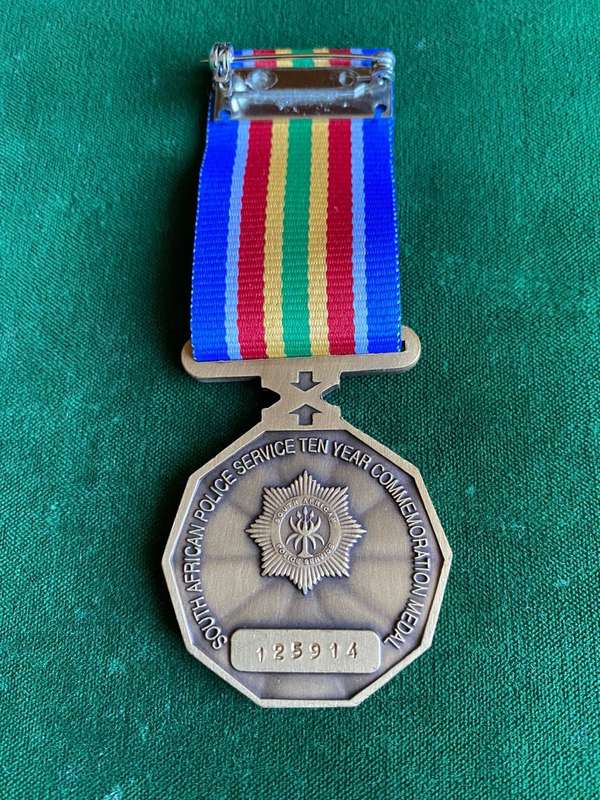 SAP 10 YEAR COMMEMORATIVE MEDAL -NUMBERED