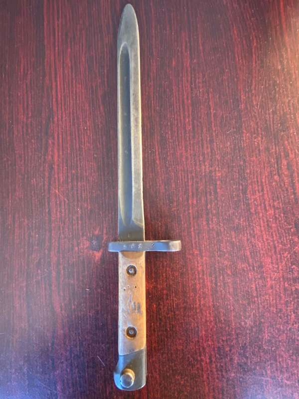 AUSTRIAN 1895 BAYONET FROM WW1-SOLD WITHOUT A SCABBARD-OVERALL LENGTH 34,5 CM