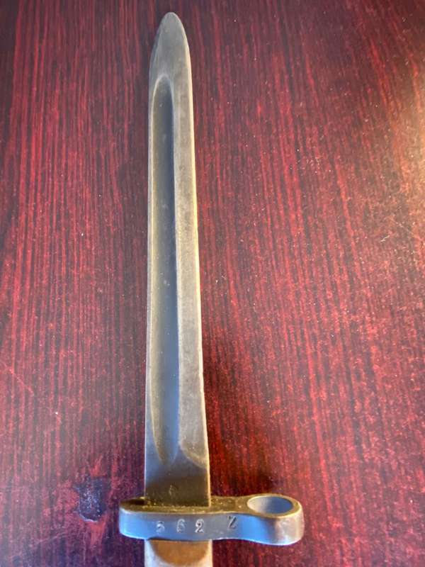 AUSTRIAN 1895 BAYONET FROM WW1-SOLD WITHOUT A SCABBARD-OVERALL LENGTH 34,5 CM