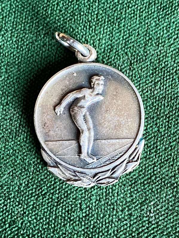 STERLING SILVER DIVERS BADGE-TOTAL WEIGHT 4,6 G -DATED 1967