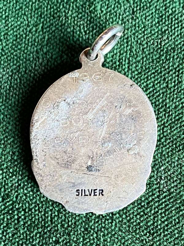 STERLING SILVER DIVERS BADGE-TOTAL WEIGHT 4,6 G -DATED 1967