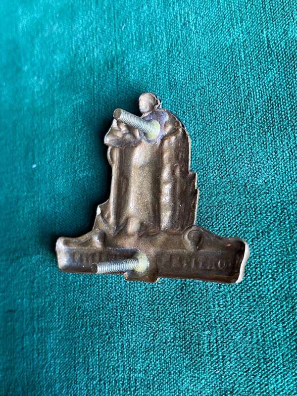 SA CAPE CORPS CAP BADGE- BI-METAL-APPROVED 1973-2X SCREW LUGS