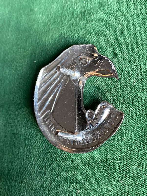 PERSONNEL SERVICE CORPS-CHROMED CAP BADGE-APPROVED IN 1980-2X SCREW LUGS