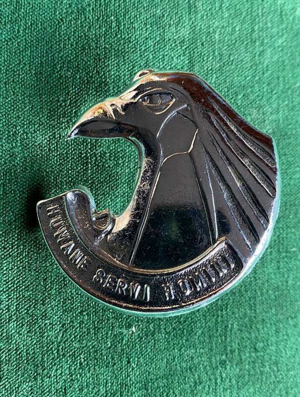 PERSONNEL SERVICE CORPS-CHROMED CAP BADGE-APPROVED IN 1980-2X SCREW LUGS