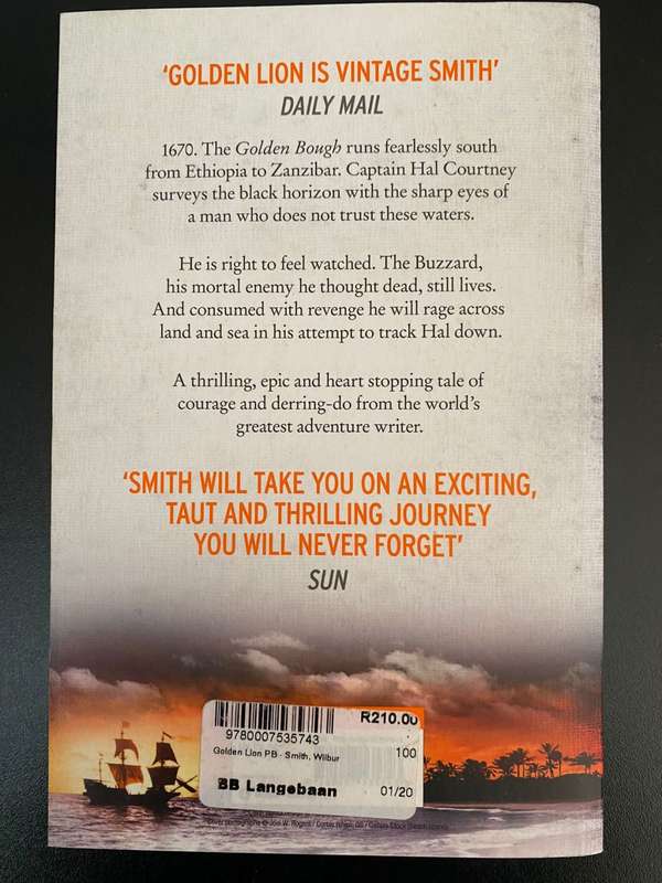 WILBUR SMITH-GOLDEN LION-SOFT COVER -FIRST EDITION PUBLISHED 2016