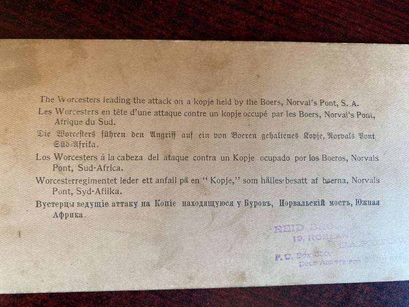 BOER WAR STEREO SCOPIC SLIDES -2 SOLD TOGHETHER