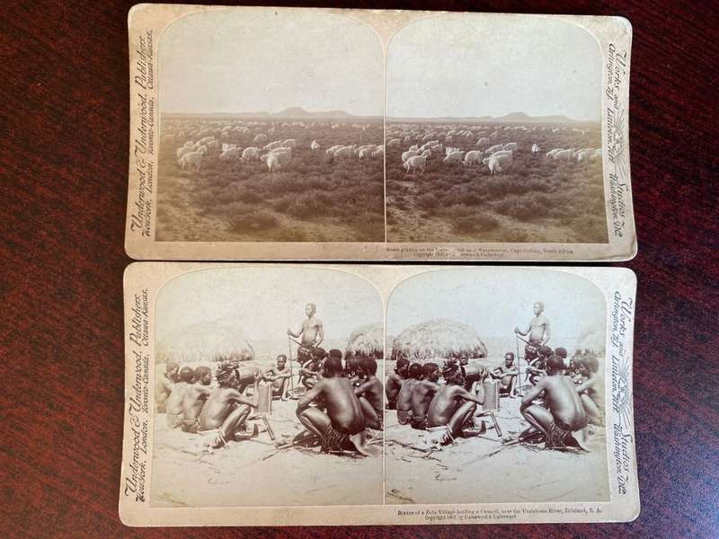 BOER WAR STEREO SCOPIC SLIDES -2 SOLD TOGETHER