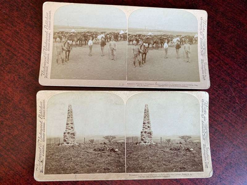 BOER WAR STEREO SCOPIC SLIDES -2 SOLD TOGETHER