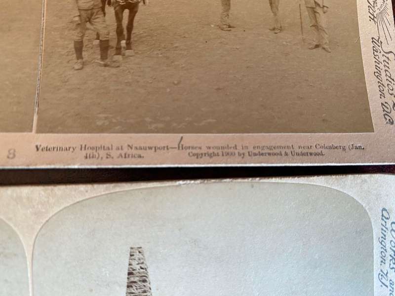 BOER WAR STEREO SCOPIC SLIDES -2 SOLD TOGETHER