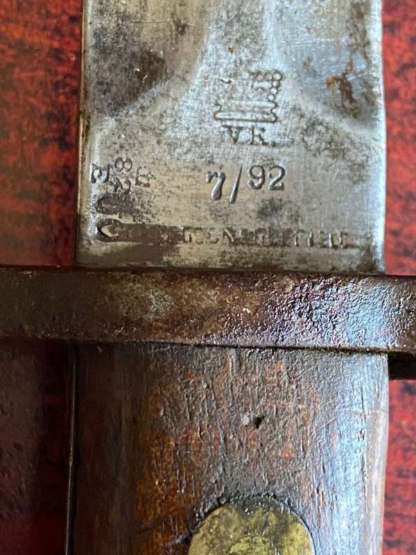 BRITISH 1888 PATTERN BAYONET FOR LEE METFORD RIFLE