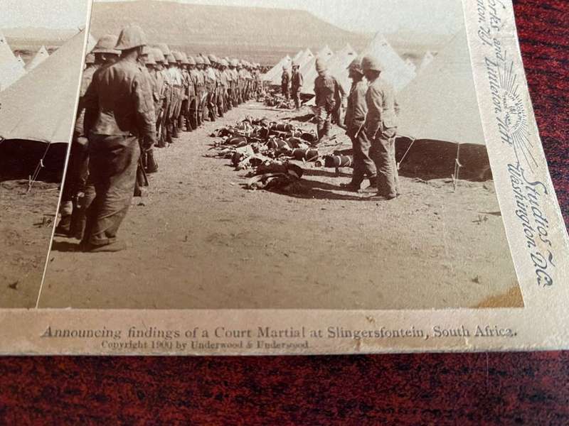 BOER WAR STEREO SCOPIC SLIDES -2 SOLD TOGETHER